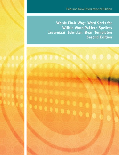 Words Their Way Word Sorts For Within Word Pattern Spellers 2nd Ed Invernizzi