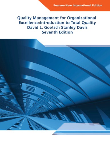 Quality Management For Organizational Excellence Introduction To Total Quality Goetsch