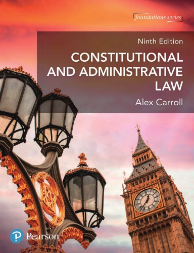 Constitutional And Administrative Law 9th Edition Carroll Alex