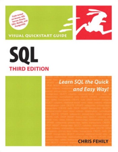 Sql Visual Quickstart Guide Third Edition 3rd Edition Fehily