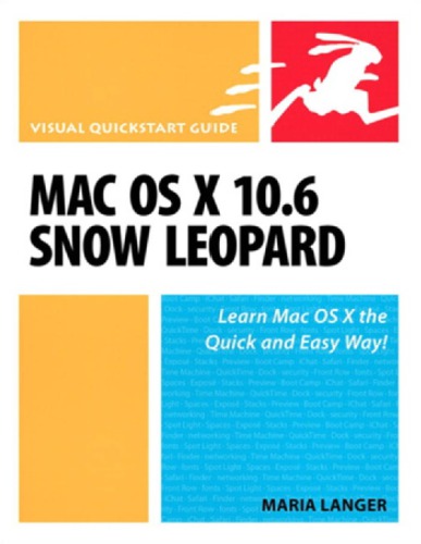 Mac Os X 106 Snow Leopard Visual Quickstart Guide 1st Edition Langer
