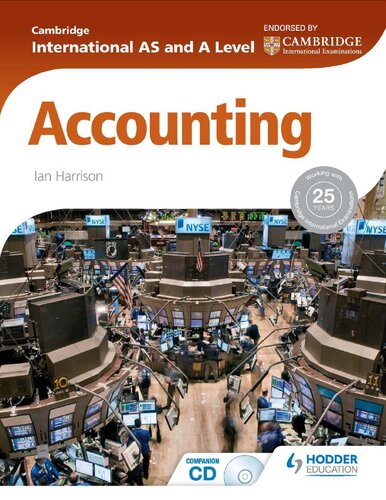 Cambridge International As And A Level Accounting Ian Harrinson