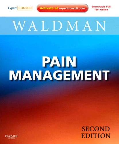 Pain Management Second Edition Waldman Steven D
