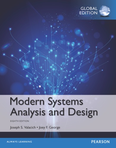 Modern Systems Analysis And Design 8th Ed Jeffrey A Hoffer Joey F George
