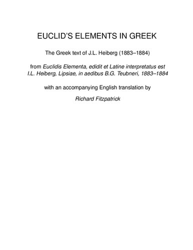 Euclids Elements Euclid Thomas Little Heath Dana Densmore