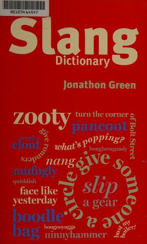 Chambers Slang Dictionary Green Jonathon