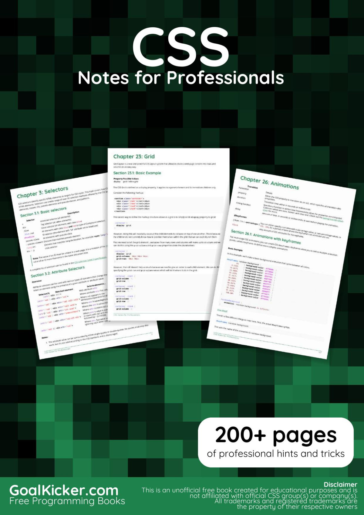 Css Notes For Professionals Goalkickercom