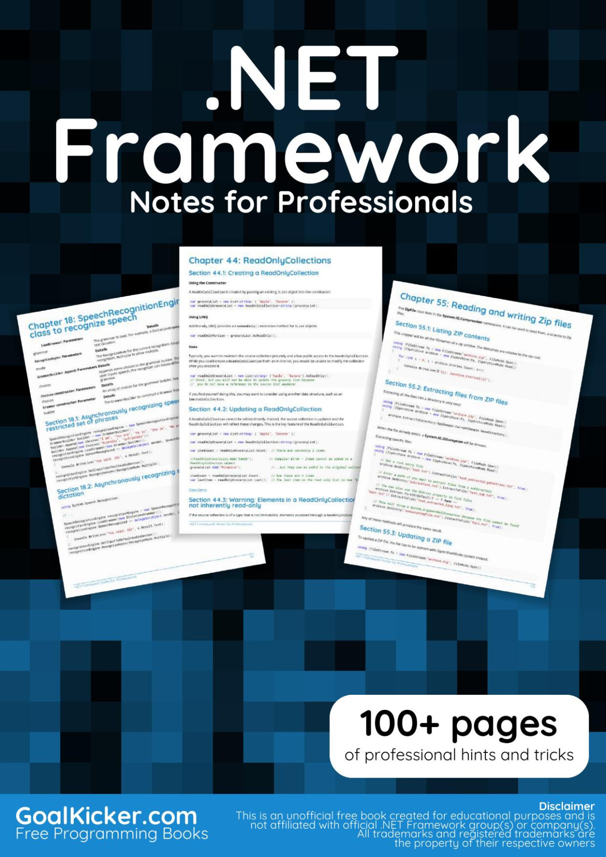 Net Framework Notes For Professionals Goalkickercom Stack Overflow Documentation