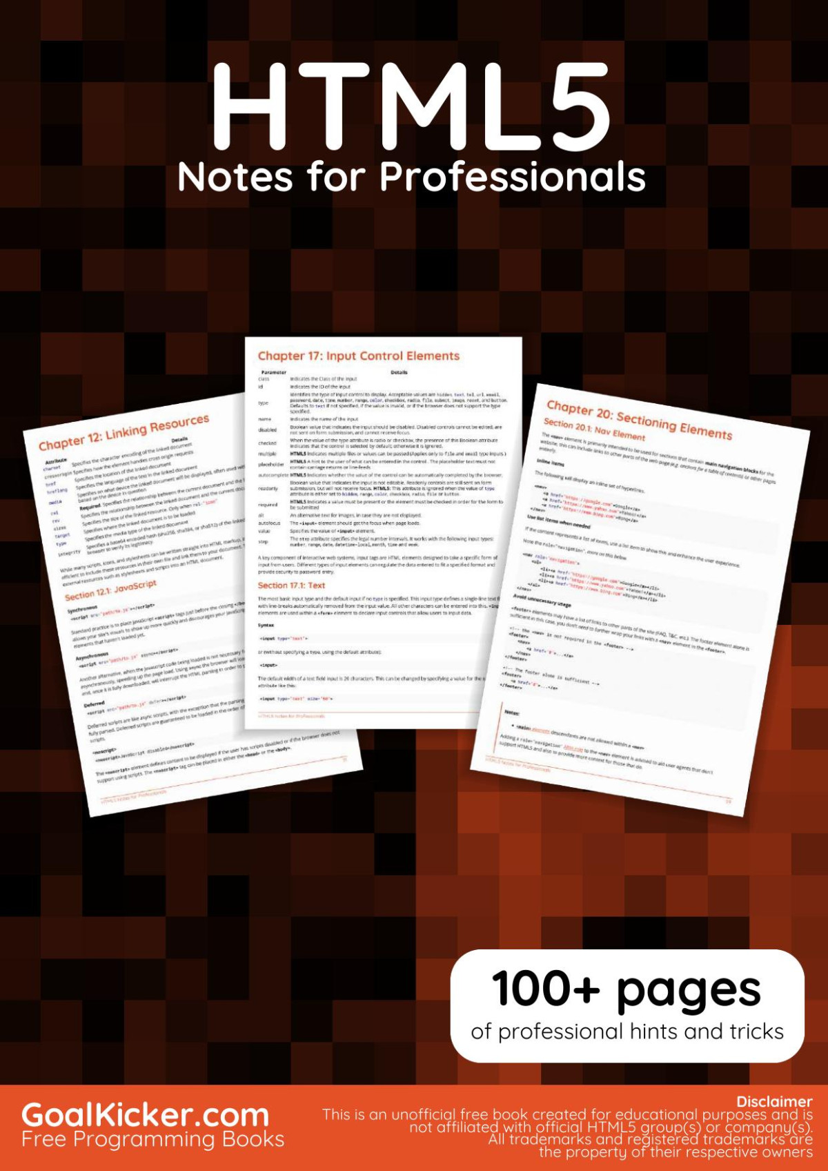 Html5 Notes For Professionals Goalkickercom
