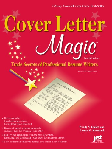 Cover Letter Magic Trade Secrets Of Professional Resume Writers 4th Ed Enelow
