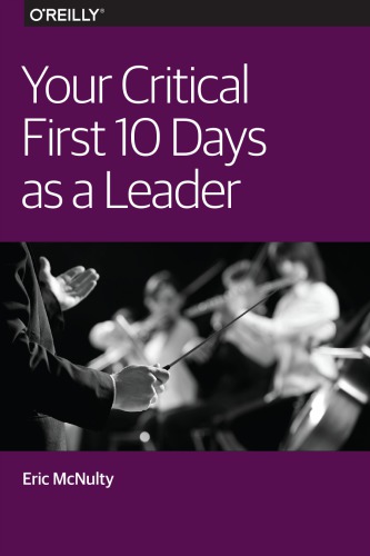 Your Critical First 10 Days As A Leader August 2015 First Edition Mcnulty
