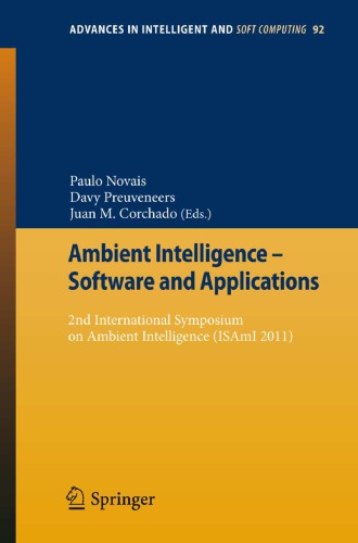 Ambient Intelligence Software And Applications Corchado Juan M Novais