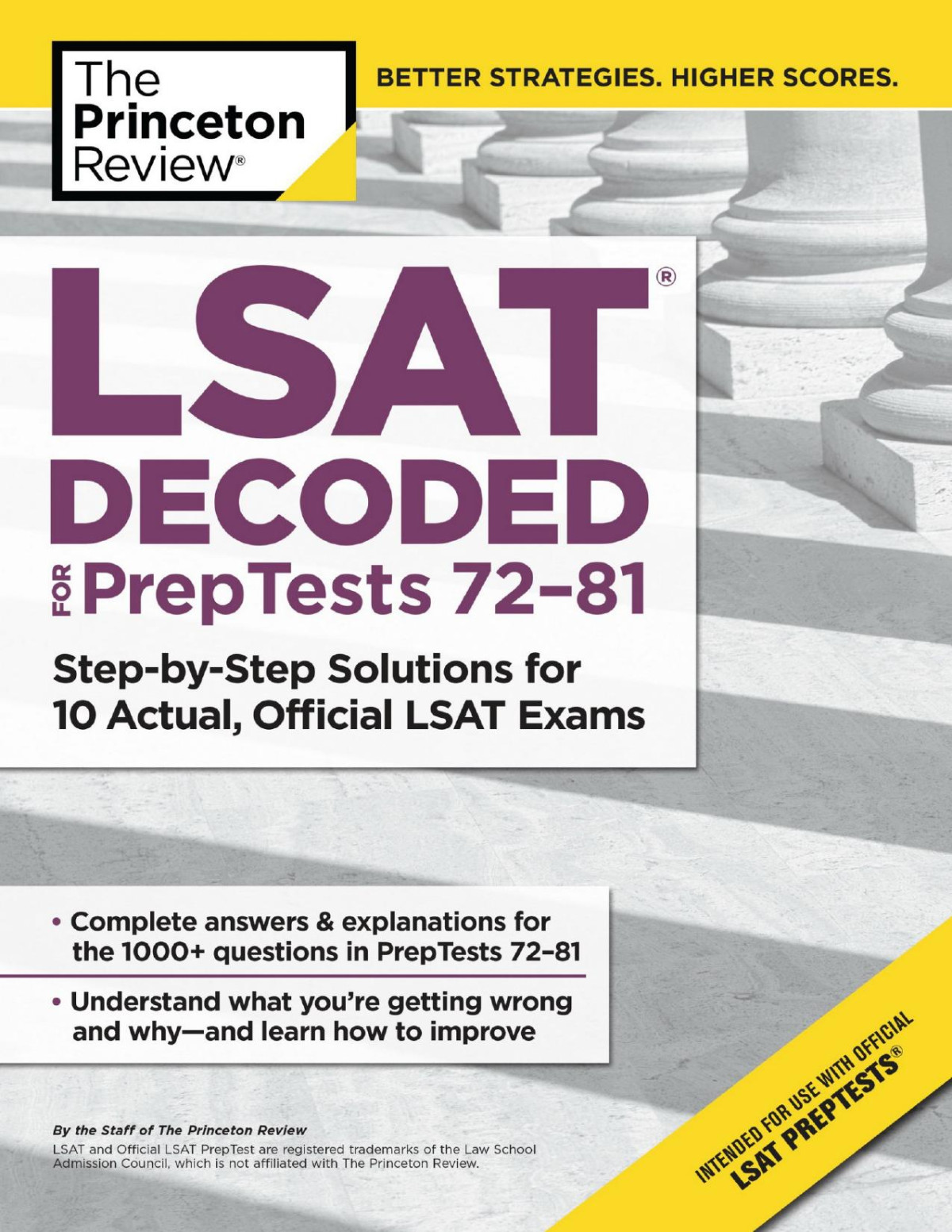 Lsat Decoded Preptests 7281 Princeton Review Princeton Review