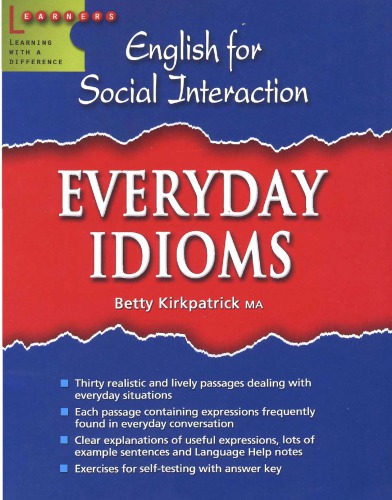 Everyday Idioms Kirkpatrick Elizabeth Mclaren