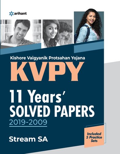 Kvpy 11 Years Solved Papers 20192009 Stream Sa For Class 11 Arihant Arihant Kota Teachers
