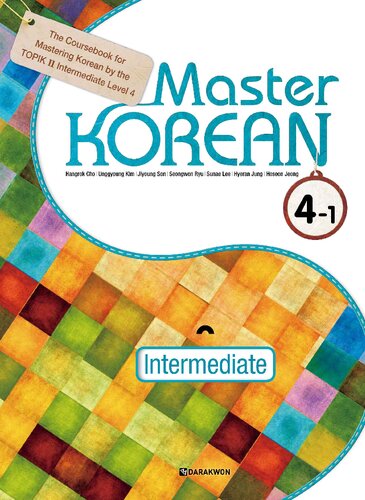 Master Korean 41 English Ver 1st Edition Hangrok Cho Unggyoung Kim