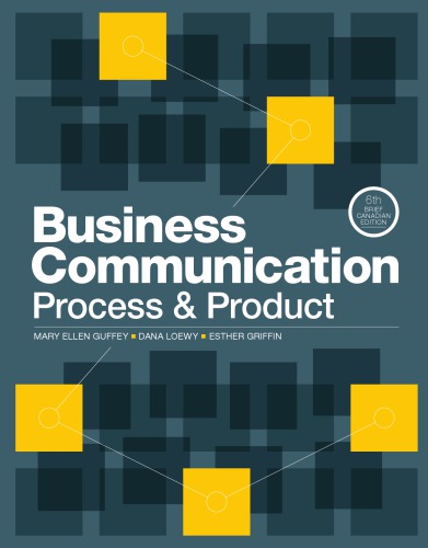 Business Communication Process Product Brief Sixth Brief Canadian Edition Griffin