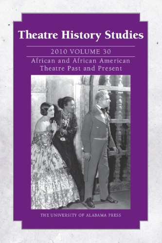 African And African American Theatre Past And Present Midamerica Theatre Conference Justicemalloy
