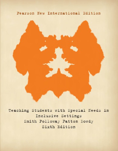 Teaching Students With Special Needs In Inclusive Settings Pearson New International Editionsixth Edition Patton