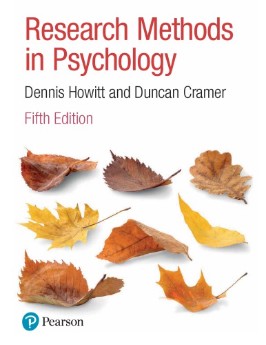 Introduction To Research Methods In Psychology Fifth Edition Howitt