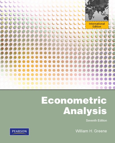 Econometric Analysis 7a Ed Greene William H
