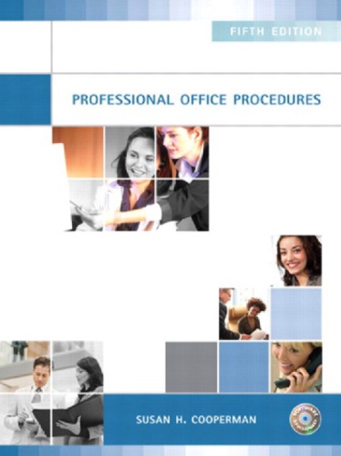 Professional Office Procedures 5th Ed Cooperman Susan H