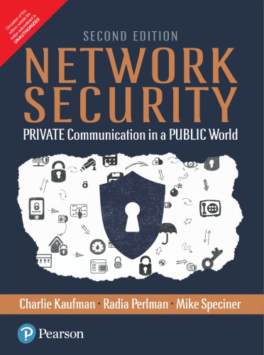 Network Security Private Communication In A Public World 2nd Ed 14th Printing Kaufman