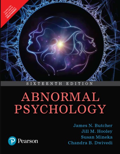 Abnormal Psychology 16th Ed Butcher James Neal Dwivedi Chandra B Hooley
