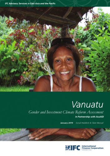 Vanuatu Gender And Investment Climate Reform Assessment World Bank Elibrary York University Hedditch