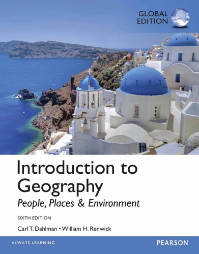 Introduction To Geography People Places Environment Sixth Edition Dahlman