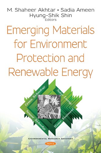 Emerging Materials For Environment Protection And Renewable Energy M Shaheer Akhtar