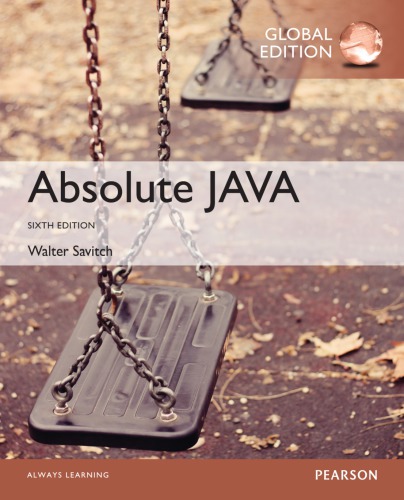 Absolute Java Savitch Walter Jmock Kenrick