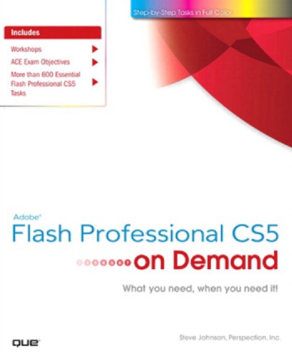 Adobe Flash Professional Cs5 On Demand Johnson Steve