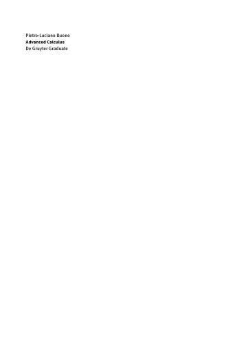 Advanced Calculus Differential Calculus And Stokes Theorem Buono