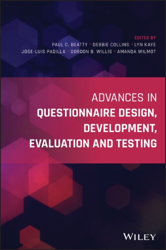 Advances In Questionnaire Design Development Evaluation And Testing Beatty