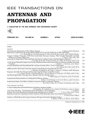 Ieee Transactions On Antennas And Propagation