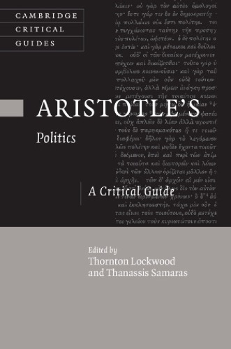 Aristotles Politics Lockwood Thorntoneditorsamaras Thanassiseditor