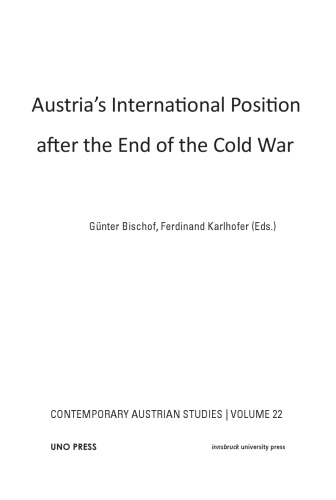 Austrias International Position After The End Of The Cold War Barnes