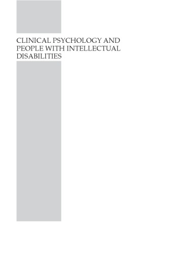 Clinical Psychology And People With Intellectual Disabilities Emerson