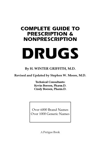 Complete Guide To Prescription And Nonprescription Drugs 2015 Griffith
