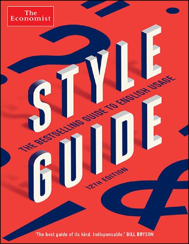 The Economist Style Guide More Detailed Bookmarks 12th Edition Ann Wroe