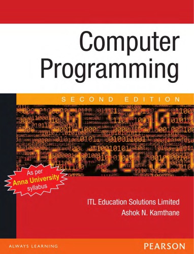 Computer Programming Kamthane Ashok