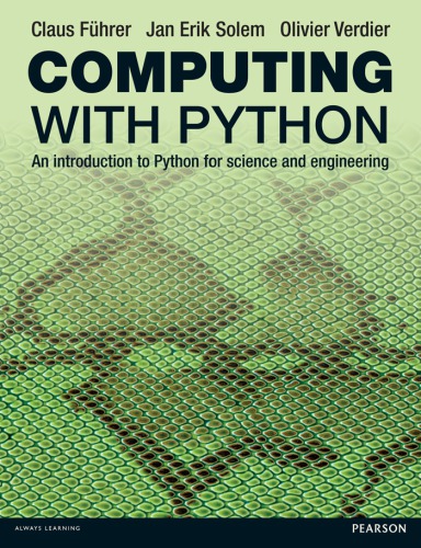 Computing With Python An Introduction To Python For Science And Engineering Feuhrer