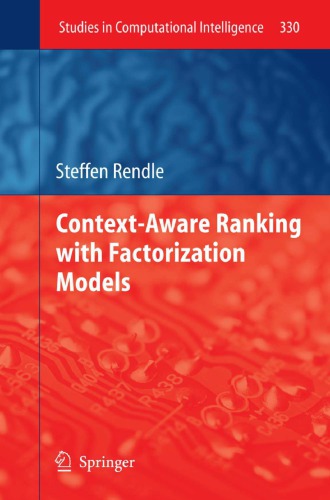Contextaware Ranking With Factorization Models Rendle Steffen