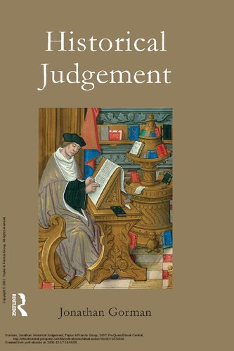 Historical Judgement Jonthan Gorman