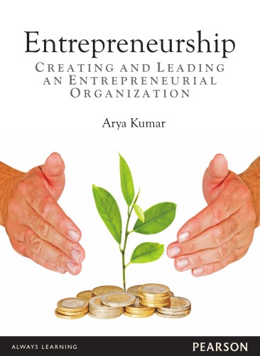 Entrepreneurship Creating And Leading An Entrepreneurial Organization Kumar