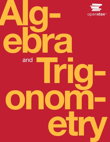 Algebra And Trigonometry Fall 2020 Corrected Edition Jay Abramson