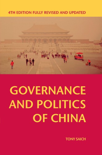 Governance And Politics Of China Saich Anthony