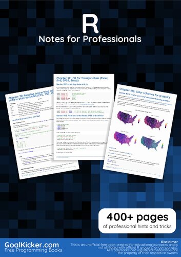 R Notes For Professionals Goalkickercom
