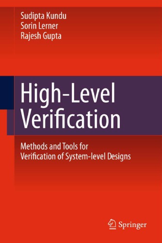 Highlevel Verification Methods And Tools For Verification Of Systemlevel Designs Lerner